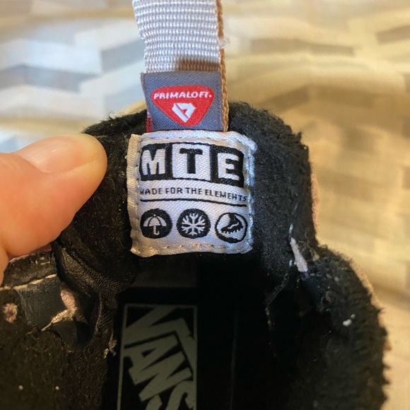 Toddler 4 Vans high top purple suede with purple cheetah print - Picture 10 of 11